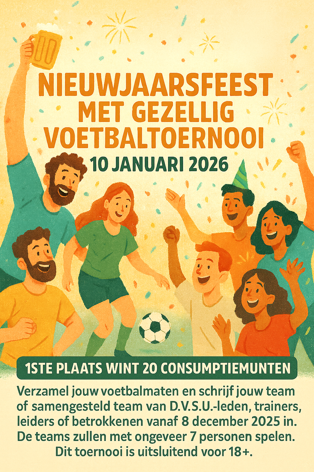 Save the Date – Jan Kasius Voetbaltoernooi & Nieuwjaarsfeest
