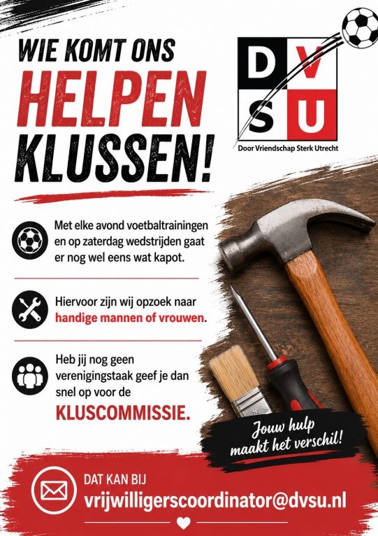 Klussers gezocht